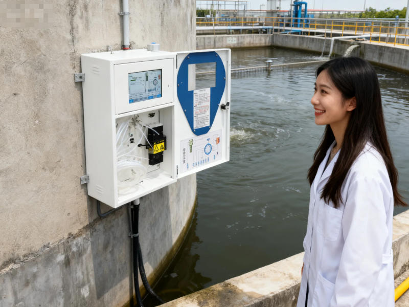 污水處理廠水質在線監測設備工作中